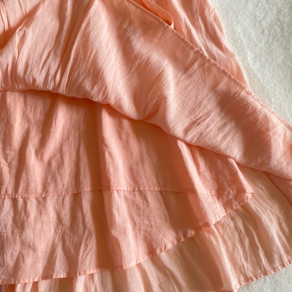 LOFT fully lined maxi dress | peach | coral | large | NWT - Picture 6 of 6